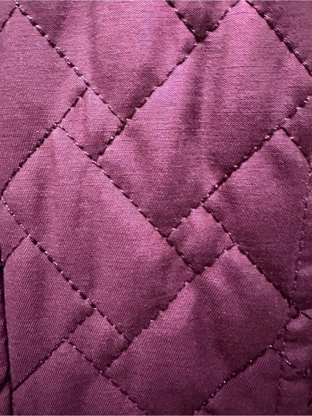 Cole Haan Quilted Long Puffer Plum Coat